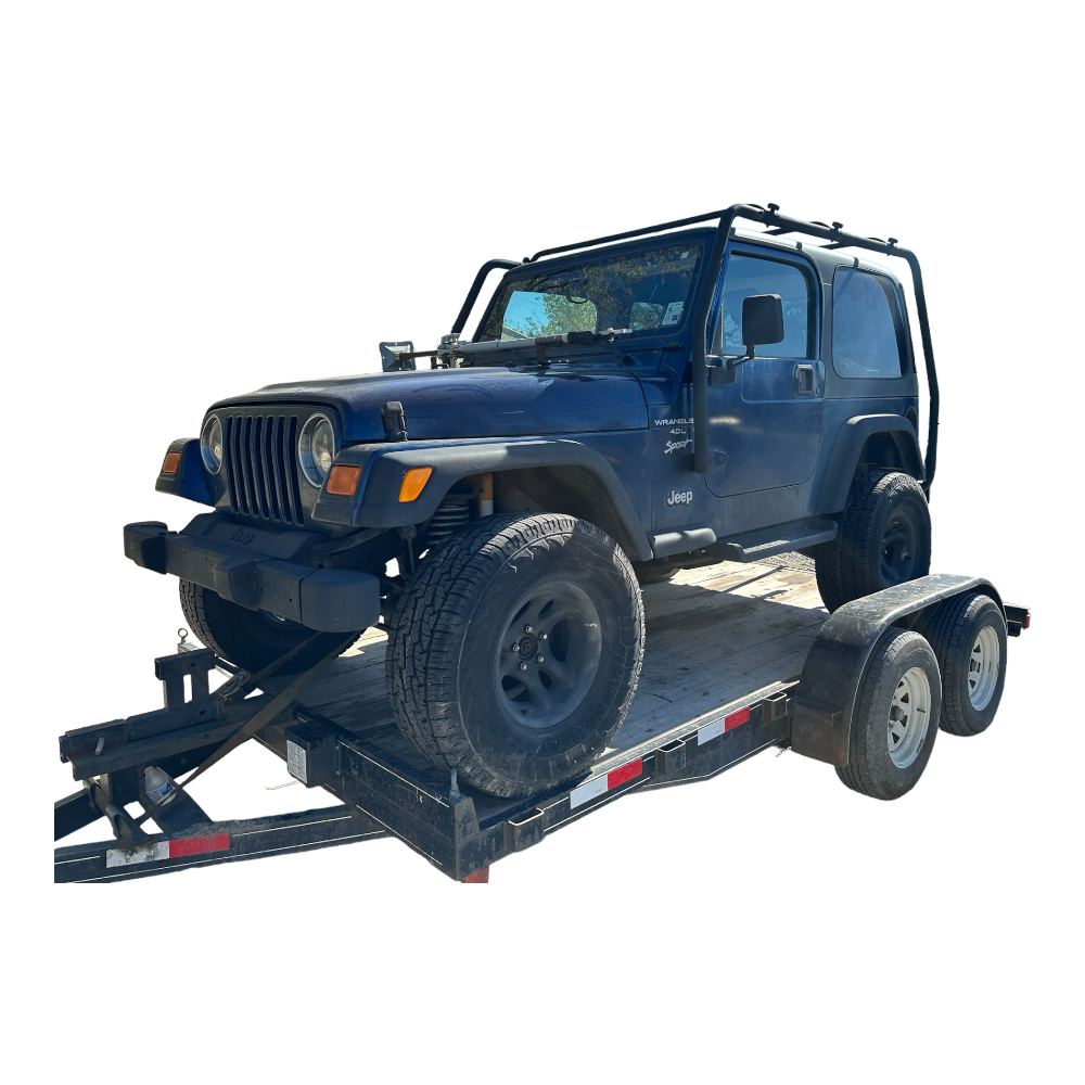 2001 Jeep Wrangler TJ 6 Cyl Engine Manual Transmission Patriotic Blue, photo 1 of 6