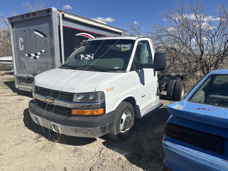 Jeep parked outdoors awaiting parts inventory